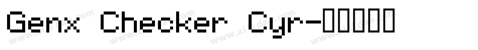 Genx Checker Cyr字体转换